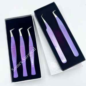 Pinzas de Alta Calidad con Punta de Fibra para Pestañas, de Acero Inoxidable y Almacenamiento en Múltiples Compartimentos, Pinzas para Injerto de Pestañas - Product Image 2