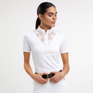 Chemise d'équitation Lace Design Logo Super Stretchy Base Layer Womens Equestrian English Horse Racing Products from India - Product Image 1