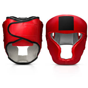 Protector Facial Completo Rojo Avanzado para Sparring - Protección de Impacto de Alta Densidad - Casco de Entrenamiento con Ajuste Seguro - Product Image 5