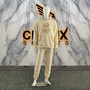 ชุดวอร์มผู้ชาย CLOVIX SPORTS แบบ 2 ชิ้น เสื้อสเวตเชิ้ตและกางเกงจ็อกเกอร์ ผ้าฝ้าย ผลิตชุดกีฬาแบบสั่งพิมพ์ลายได้ - Product Image 6