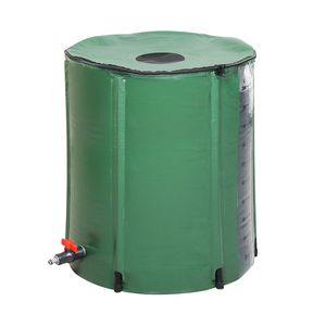Serbatoio per Acqua Piovana in PVC Verde da 50 Galloni con Scala Graduata per Irrigazione - Product Image 4