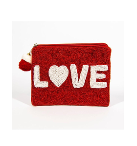Pochette à monnaie brodée en perles de rocaille de haute qualité pour femme, idéale pour les soirées, accessoire de mariage fait main - Product Image 3