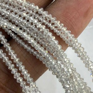 Diamants de laboratoire qualité VS2 micro-facettés blancs brillants en forme de rondelle, couleur F, certifiés CMA par Jaipurgemshouse - Product Image 1