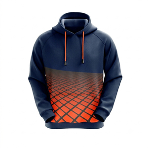 Sudadera con capucha unisex de poliéster antiarrugas con bolsillos de forro polar, estilo casual de invierno, holgada, de moda urbana, personalizada por sublimación. - Product Image 5