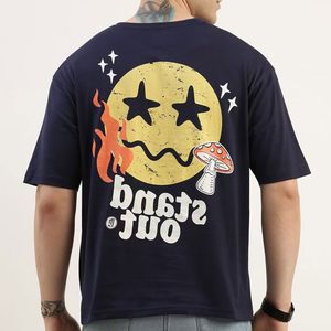 T-shirt pour homme personnalisé 100% coton, imprimé DTG, coupe ample, col rond, manches courtes, tricoté, écologique, qualité supérieure 206 - Product Image 4