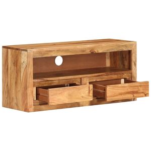 Supporto TV in legno massello Acacia 34.6 "x 11.8" x 15.7 "dimensioni durevole ed elegante TV Stand - Product Image 4