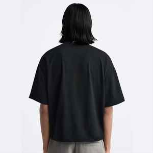 T-shirt pour homme en coton 100% 240sm de qualité supérieure, coupe ample, épaules tombantes, design personnalisé, col rond, qualité premium - Product Image 5