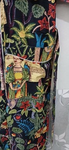 Indian Handmade 100% Cotton Kimono Dress Floral Print Bikini Wrap Casual Sleepwear for Women for Autumn Spring <b>Beach</b> Vacation - Product Image 2