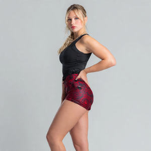 Shorts de sport compressifs imprimés, style athlétique, séchage rapide, pour yoga, vêtements de sport pour femmes, sous-vêtement de sport, shorts par sublimation - Product Image 3