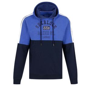 เสื้อสวมหัวผ้าฟลีซสองโทนสีสำหรับผู้ชายทรงพอดีตัวปกติแนวสตรีทสำหรับผู้ชายมีให้เลือกหลายขนาดและหลายสี - Product Image 6