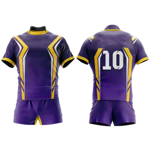 2025 New Solid Unisex <b>School</b> Club Custom Rugby Uniform Sets Heat-Transfer Printed Quick Dry Breathable Anti-Bacterial Plus Size - Product Image 3
