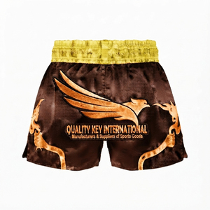Pantalones Cortos de Muay Thai y Boxeo Elásticos y Ligeros Hechos a Medida de Primera Calidad para Atletas - Alta Calidad, 100% Poliéster, Corte Ajustado - Product Image 4