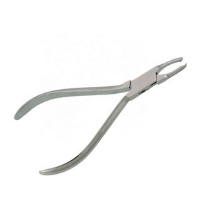 Dental Lingual Pliers Curved Pointed Tip Plastic Eyebrow Use <b>Bracket</b> Remover Bending Loop Forming Arch Wire Cutters - Product Image 1
