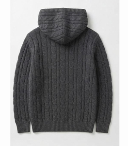 Sweat à capuche tricoté sur mesure, écologique, imperméable, avec poches, en molleton de coton épais, à épaules tombantes, décontracté, vente en gros, usine OEM - Product Image 5