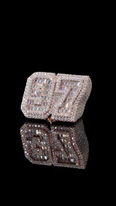 Custom Number Championship <b>Ring</b> 925 <b>Silver</b> Lab Grown Diamond Iced Out Baguette and Round <b>Statement</b> <b>Ring</b> Hip Hop Pass Diamond - Product Image 2