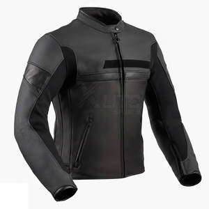 Chaqueta de Motociclista Impermeable y Cortavientos de Moda para Hombre, Cuero Genuino Resistente, Puños y Cintura Ajustables, Uso Diario - Product Image 3