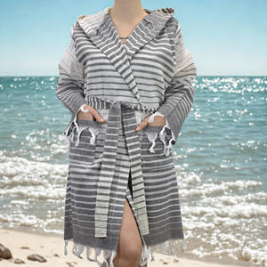 Diamond Pattern Bath Beach Hammam <b>Towel</b> Best Selling 100% Cotton Personalized Long Robe Luxury Turkish <b>Bathrobe</b> with Belt - Product Image 6