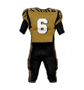 Uniforme de football américain de haute qualité 100% polyester, imprimé par sublimation sur le devant, respirant, anti-transpiration, antibactérien - Product Image 3