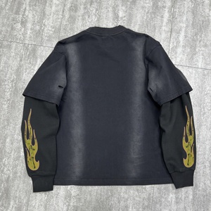 Camiseta de Manga Larga para Hombre, Estilo Waffle, 320 g/m², Lavado Ácido, Corte Cuadrado, 100% Algodón Premium, Doble Capa Térmica - Product Image 2