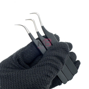 Pince à cils de qualité professionnelle, haute précision, robuste, meilleure adhérence et contrôle pour la pose et l'ajustement des extensions de cils - Product Image 2