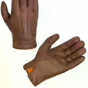 High Quality Men's Genuine Sheepskin Leather Full-Finger <b>Touch</b> <b>Screen</b> <b>Gloves</b> Autumn Winter Warm Casual Fashion <b>Gloves</b> for Unisex - Product Image 4