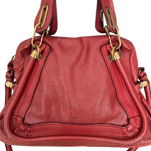 <b>Red</b> Genuine Leather Sling Bag Cowhide Shoulder <b>Purse</b> Zipper Crossbody Handbag for Travel Casual Use - Product Image 2