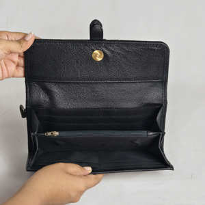 Cartera Corta Unisex de Cuero Genuino de Vaca, con Cierre a Presión Antirrobo, Estilo Vintage Hecha a Mano, para Uso Diario, Multifuncional - Product Image 3