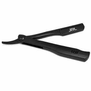 Navaja de Afeitar Recta Negra JRL, Hoja de Acero Inoxidable, Mango de ABS, Uso en Barberías, Herramienta de Afeitado Facial de Una Sola Hoja - Product Image 1