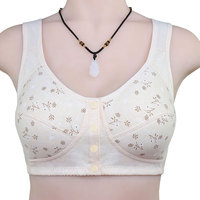 Sujetador deportivo de espalda cruzada para mujer, con estampado a cuadros rojos, cuello redondo con botones frontales, de alto soporte, transpirable, para yoga, de Spandex/Poliéster