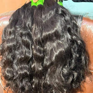Paquetes de Cabello Indio Virgen Ondulado Profundo 10A al por Mayor, Extensiones de Cabello Ombre sin Procesar con Cutícula Alineada de Proveedor de India - Product Image 1