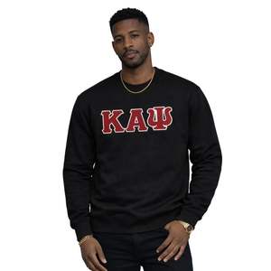 Felpa Girocollo a Tre Lettere Kappa Alpha Psi, Nera Vintage, Abbigliamento per Fraternità Greca con Design Classico, Comfort e Stile Premium - Product Image 1