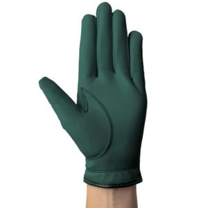 Gants de golf en cuir Cabretta vert forêt et blanc, design OEM, accessoires de golf pour hommes. - Product Image 3
