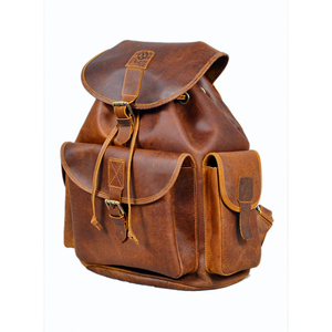 Premium Real <b>Leather</b> <b>Backpack</b> Stylish Bag for Business and Office Professionals At Affordable Price - Product Image 5