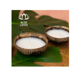 BEST SELLING Handcrafted Coconut Shell Candle Bowl | Natural Sustainable Candle Vessel Supplier - Product Image 1