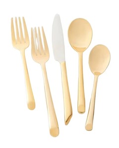 Juego de cubiertos de gran calidad, accesorios de cocina, juego de cuchara, tenedor y cuchillo de metal clásico, cubiertos de acero inoxidable. - Product Image 4