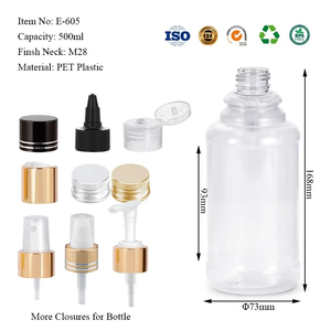 ขวดพลาสติก PET ขนาด 300 มล. 500 มล. 1000 มล. พร้อมหัวปั๊มสเปรย์ สำหรับบรรจุภัณฑ์แบบกำหนดเอง เช่น ครีมอาบน้ำ แชมพู ครีมนวดผม ขายส่งจากโรงงาน - Product Image 5