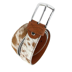 Ceinture en cuir véritable de vachette à poils pour hommes et femmes, motif animalier de luxe, accessoire de mode, ceinture personnalisée pour homme - Product Image 6