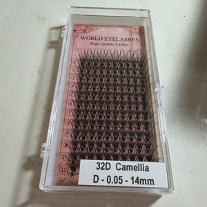 ขนตาปลอม NHU Y ทำมือจากเส้นใยสังเคราะห์หลากหลายแบบ รวมถึงแบบเส้นบาง แบบคู่ และแบบกลุ่มดอกคามิเลีย ความหนา 0.05/0.07 ผลิตในเวียดนาม - Product Image 2