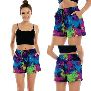 Shorts de Moda para Mujer, Corte Regular, Estilo Casual, Cintura Elástica, Tela Ligera y Transpirable para Verano, Cómodos - Product Image 1