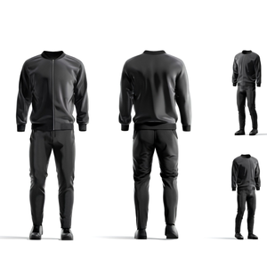 Vêtements de sport en gros, vêtements de sport actifs, vêtements de gym, personnalisés avec impression par transfert thermique, 100% polyester, légers, séchage rapide, hiver, couleur unie - Product Image 1
