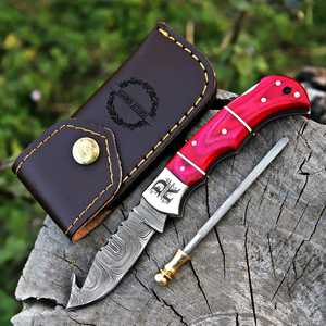 ผู้ผลิตมีดพับ Damascus Back Lock Pocket Knife จำนวนมาก มีดพับ EDC ขายส่ง มีดล่าสัตว์ มีดตั้งแคมป์ ผู้ส่งออก - Product Image 2