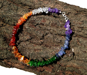 925 Sterling Silver 7 Chakra <b>Bracelet</b>, Natural Gemstone <b>Healing</b> Crystal, Yoga Energy <b>Bracelet</b> Adjustable <b>Bracelets</b> - Product Image 4