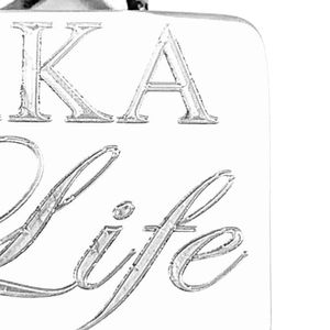 Collier Pendentif AKA Silver Life pour Femme – Design Élégant Inspiré des Sororités – Bijou de Luxe Tendance – Pendentif Classique et Tendance - Product Image 4