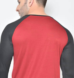 T-shirt extensible grande taille pour homme avec logo personnalisé, couleur unie, manches longues, style décontracté, teint en pièce, design vierge, collection automne - Product Image 4