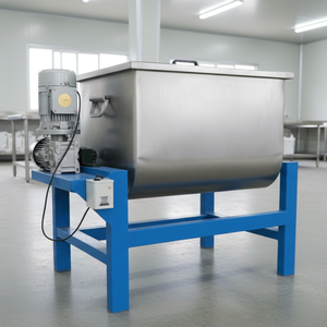 Heavy Duty Stainless Steel Horizontal Ribbon Blender Machine | Dry Powder Mixing Chemicals Food Coating 100L Capacity Induction - Product Image 3