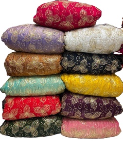 ผ้าปักลายดอกไม้คุณภาพสูง ดีไซน์เฟนดี้ ผลิตจากผ้าไม่ถักทอ น้ำหนักปานกลาง กันขนเป็ด ป้องกันไฟฟ้าสถิต ระบายอากาศได้ดี เหมาะสำหรับงานแต่งงาน - Product Image 1