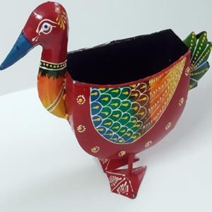 Eco-Friendly Iron Decorative Handcrafted Metal Duck Plant <b>Pot</b> – Stylish Indoor Planter for Succulents & <b>Small</b> Plants - Product Image 3