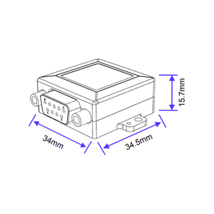 เซ็นเซอร์ตรวจจับการเคลื่อนที่และตำแหน่ง LPMS-URS3 9-Axis IMU/AHRS พร้อมอินเทอร์เฟซ RS232 ขนาดกะทัดรัดสำหรับการควบคุมหุ่นยนต์และแขนหุ่นยนต์ - Product Image 2