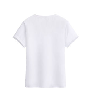 Plus size men's <b>white</b> t-shirt 100% cotton jersey knitted <b>tee</b> O-neck short sleeve casual Solid color blank design shirt - Product Image 5