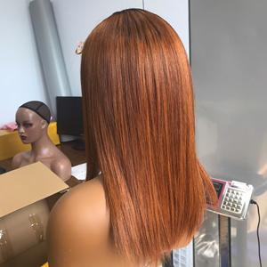 Perruque vietnamienne en cheveux humains ondulés naturels, bon marché, 180% de densité, transparente, perruque Lace Front Wig pour femmes, couleur personnalisable, longueur SMA - Product Image 6